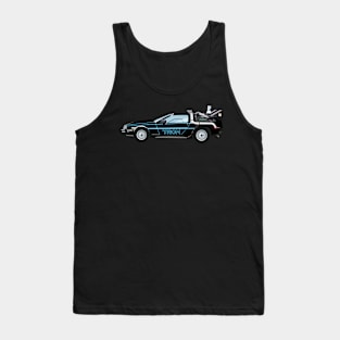 Tron BTTF Delorean Mashup Tank Top